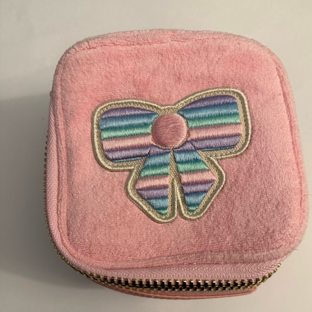 Pink Bow Stoney Clover Kids Accessory Case